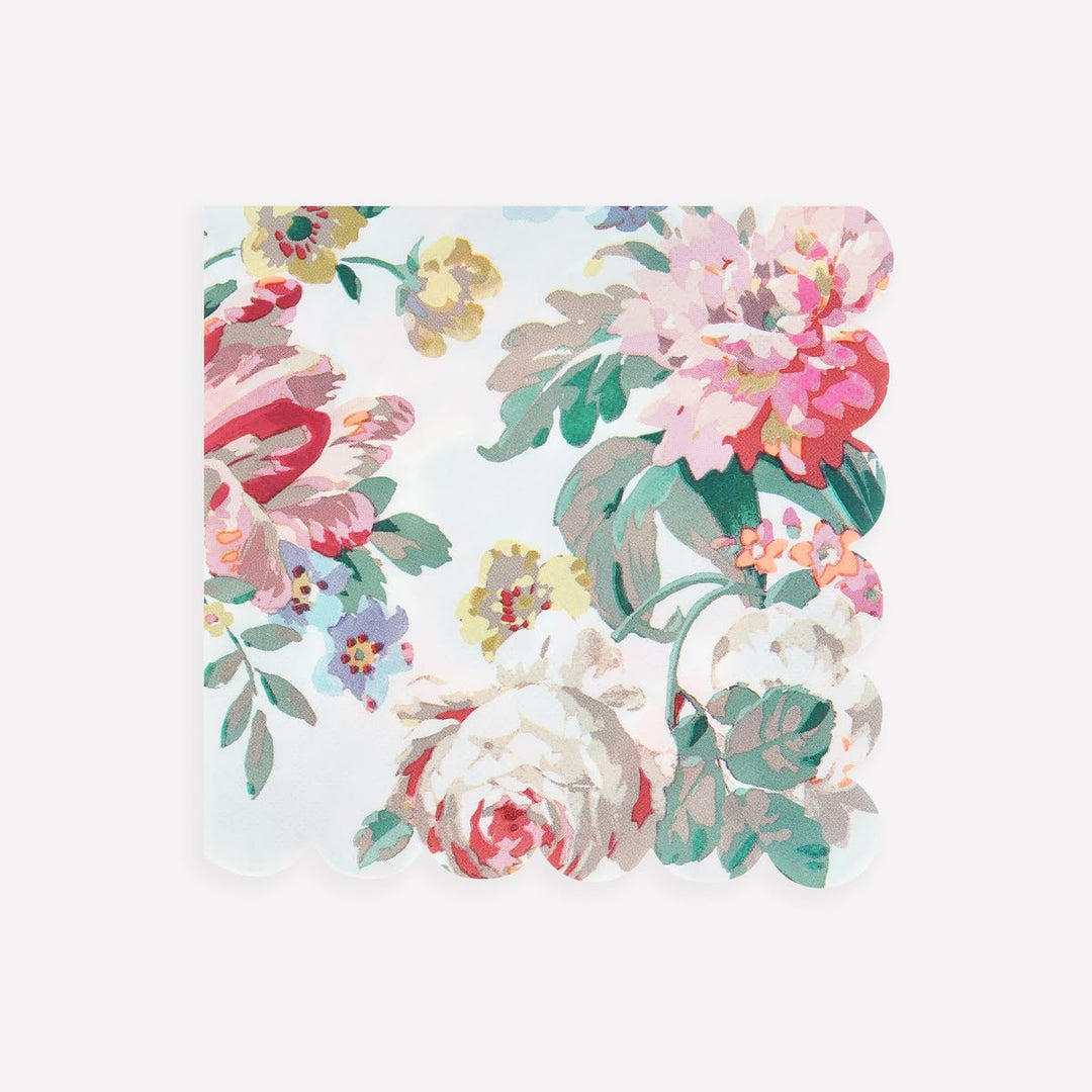 Floral patterned product on a white background