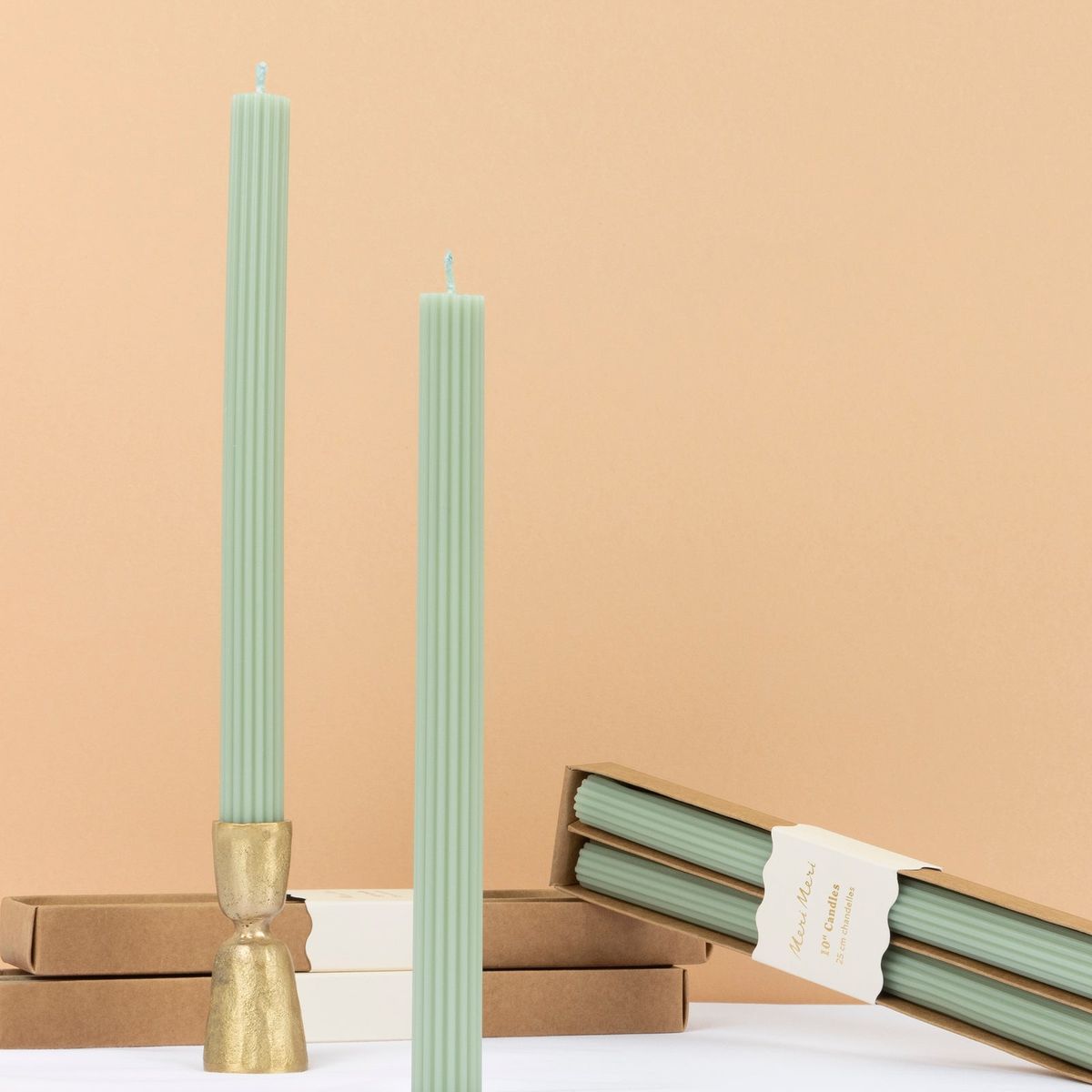 Sage Green Table Candles - Thumbnail 4