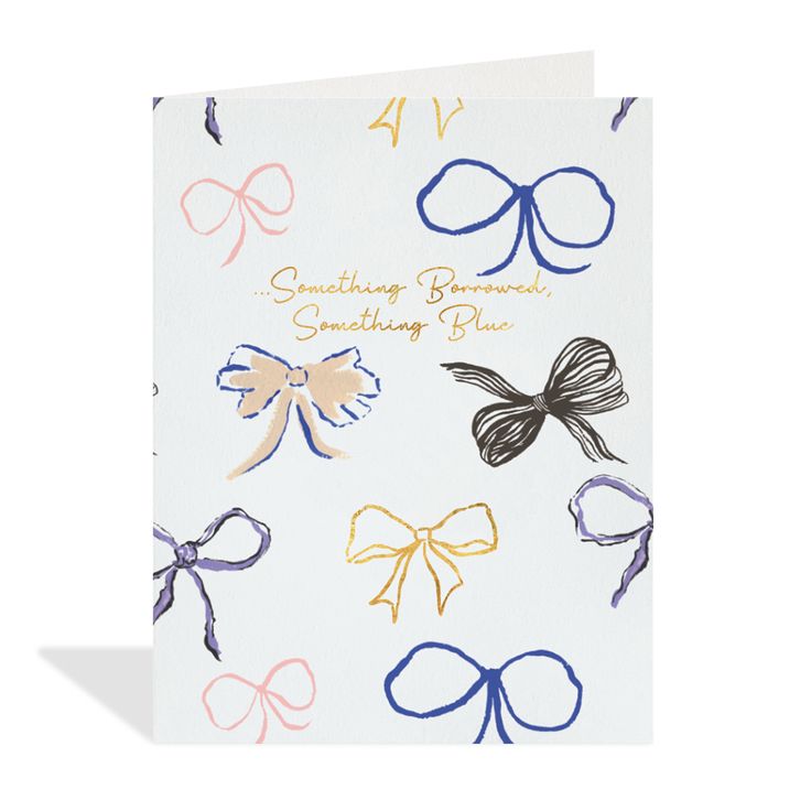 Something Blue Wedding Card