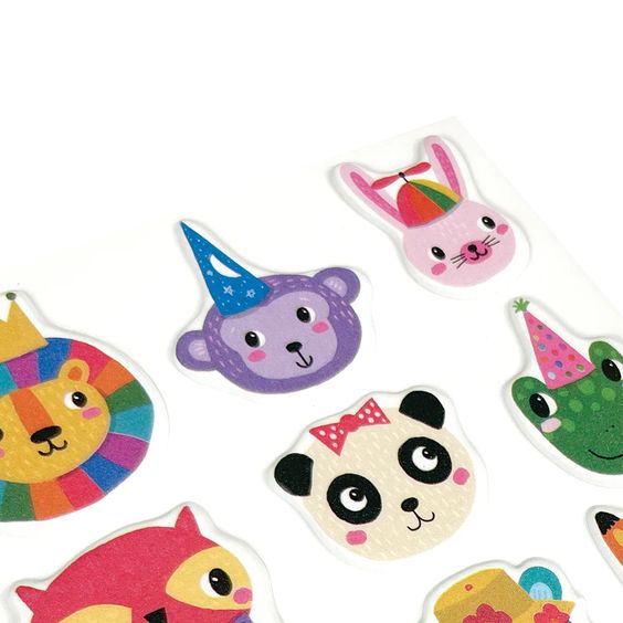 Stickiville Stickers: Party Animals