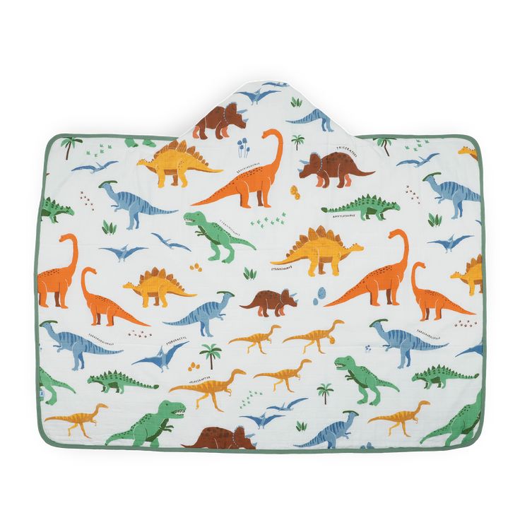 Toddler Hooded Towel - Dino Names