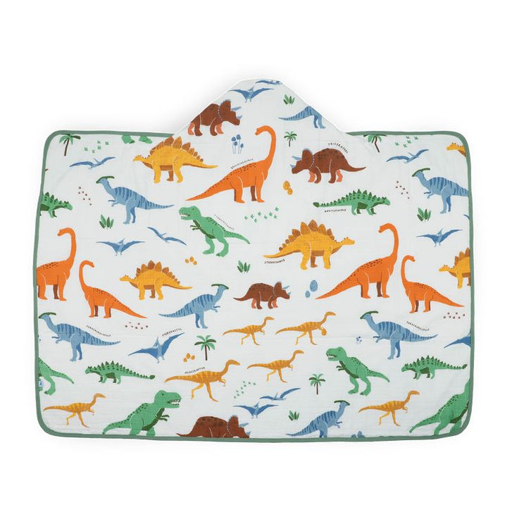 Toddler Hooded Towel - Dino Names