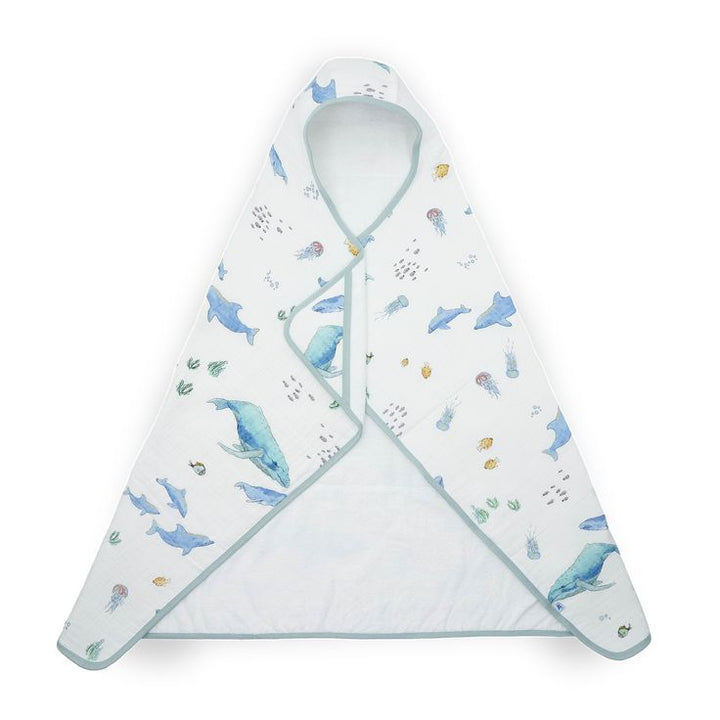 Toddler Hooded Towel - Whales