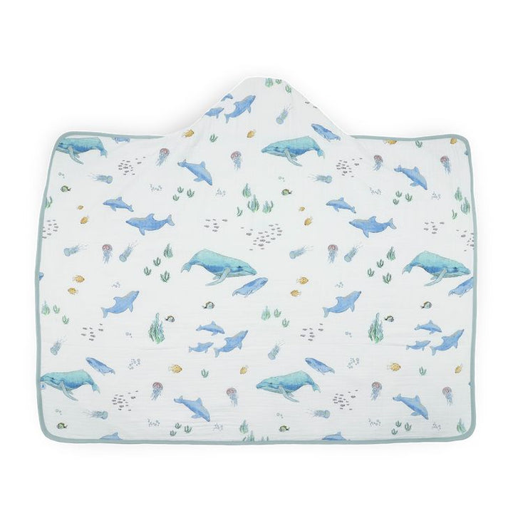 Toddler Hooded Towel - Whales