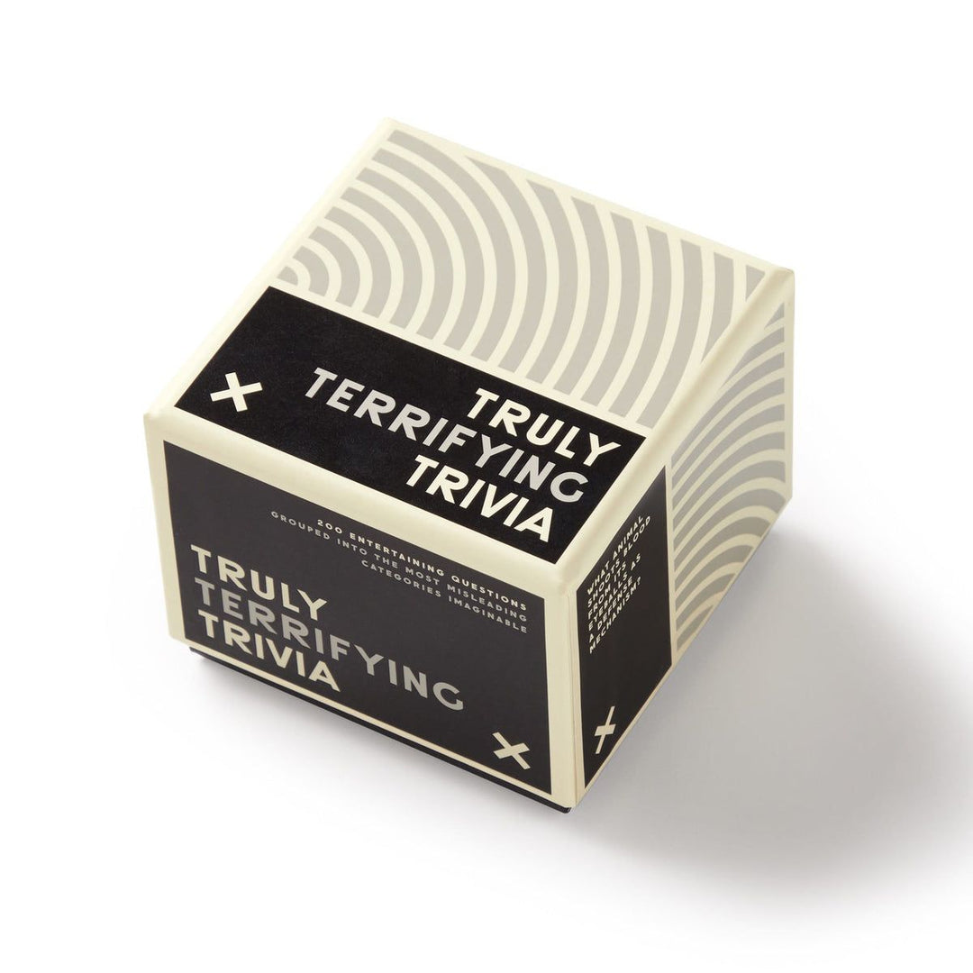 Box of 'Truly Terrifying Trivia' on a white background