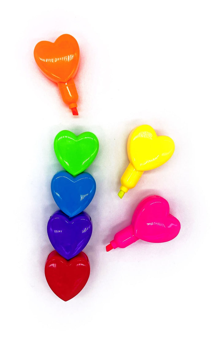 Colorful heart-shaped balloons on a white background