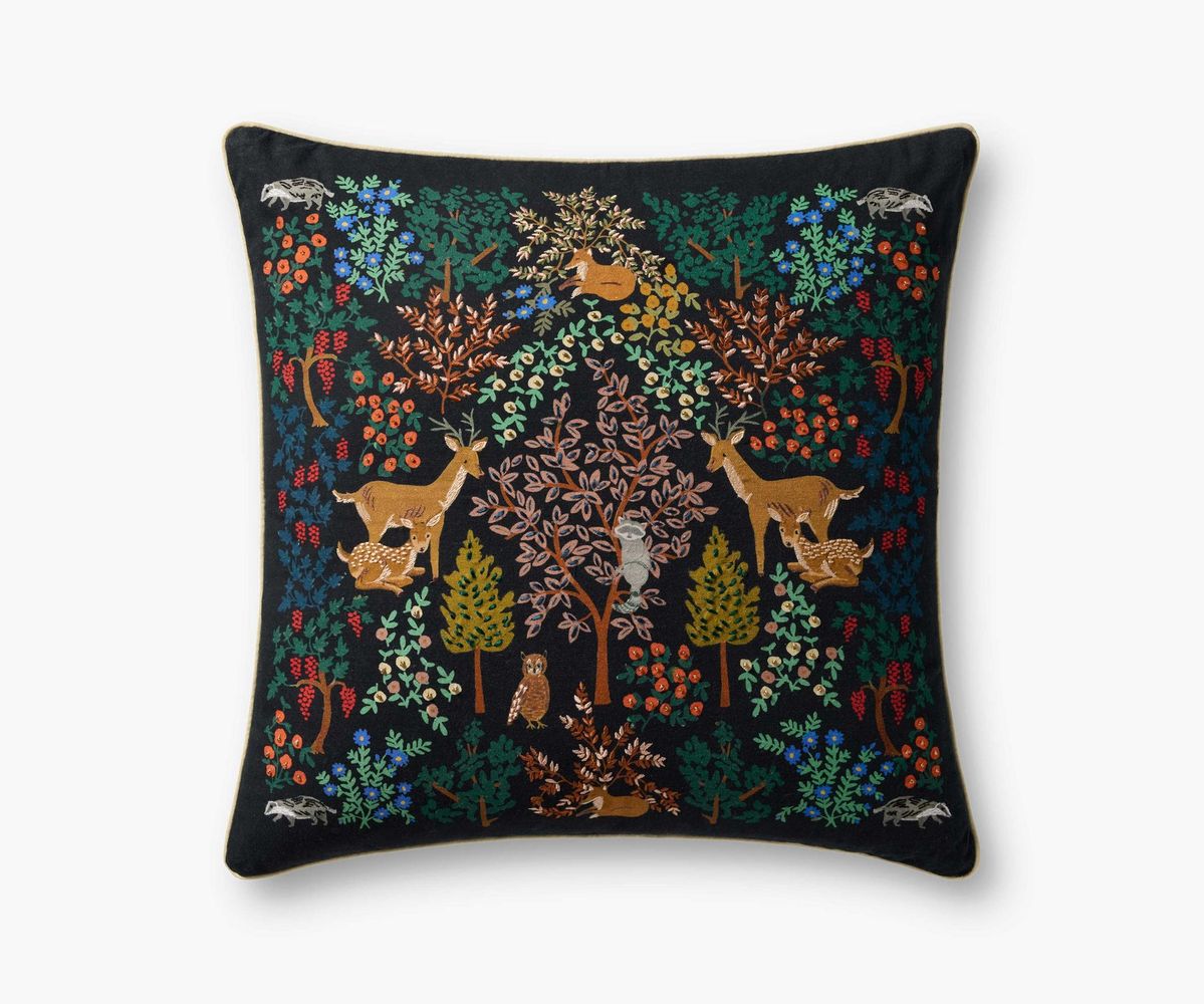 Rifle Paper Co. Embroidered Pillow