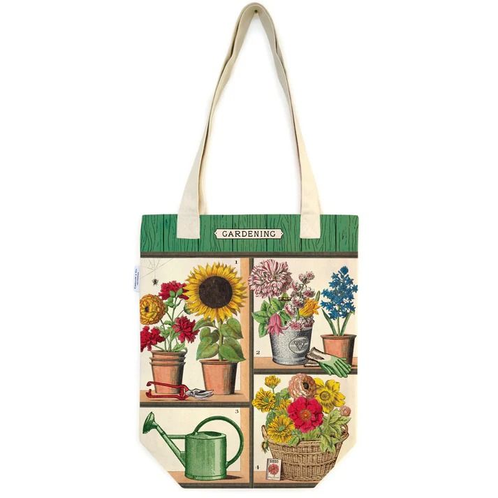 Hank & Sylvie's - Gardening Tote Bag - Cavallini & Co.