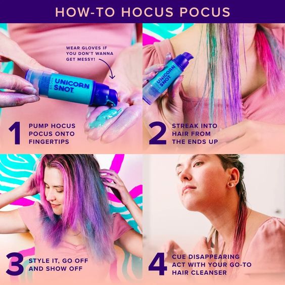 Hocus Pocus Hair Paint - Zap - Unicorn Snot - Hank & Sylvie's 