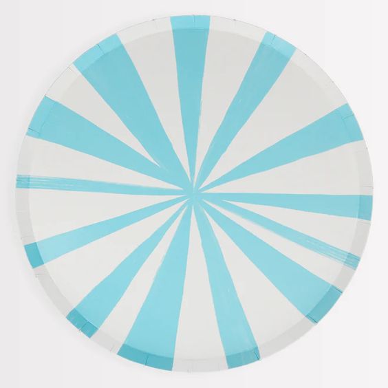 Blue Stripe Dinner Plates - Meri Meri