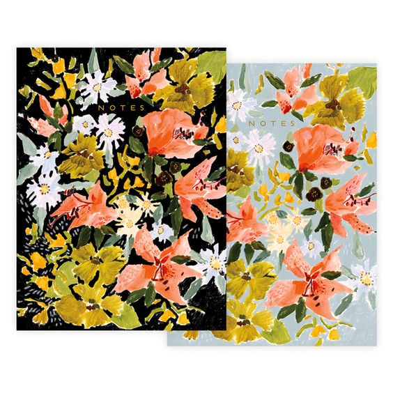 Vintage Floral Notebook Set - Seedlings