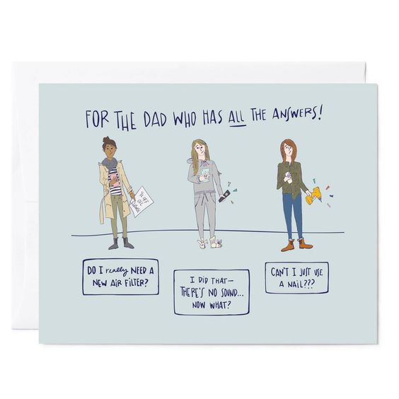 Just Ask Dad Father's Day Card - Hank & Sylvie's 