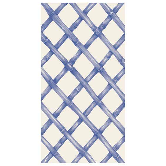 Blue Lattice Guest Napkin - Hester & Cook - Hank & Sylvie's 