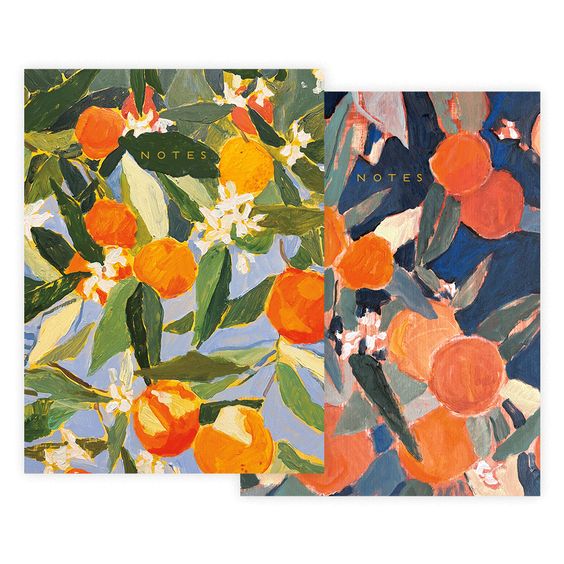 Sunny Oranges Notebook Set - Seedlings
