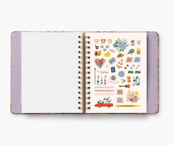 2025 Mimi 17-Month Academic Covered Spiral Planner - Hank & Sylvie's 