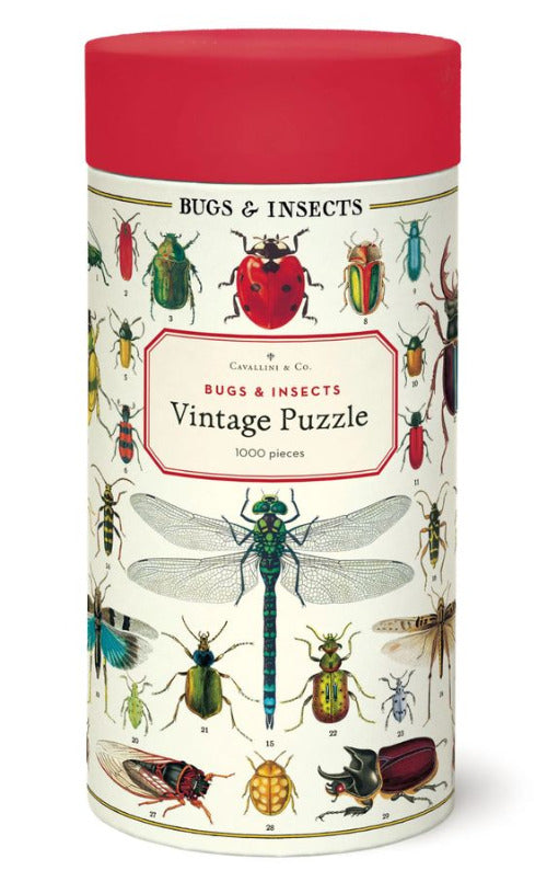 Bug & Insects Vintage 1000 Piece Puzzle - Cavallini & Co.