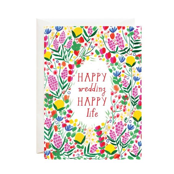 Look for the Flowers Wedding Card - Mr. Boddington's Studio