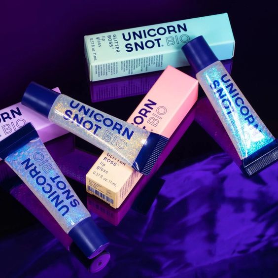 Glitter Boss Lip Gloss - BIO Nova - Unicorn Snot - Hank & Sylvie's 