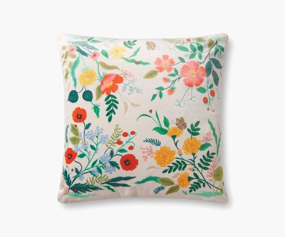 Botanical Velvet Pillow