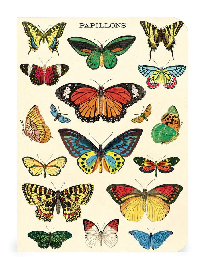 Hank & Sylvie's - 3 Mini Assorted Notebooks: Butterflies -Cavallini Co