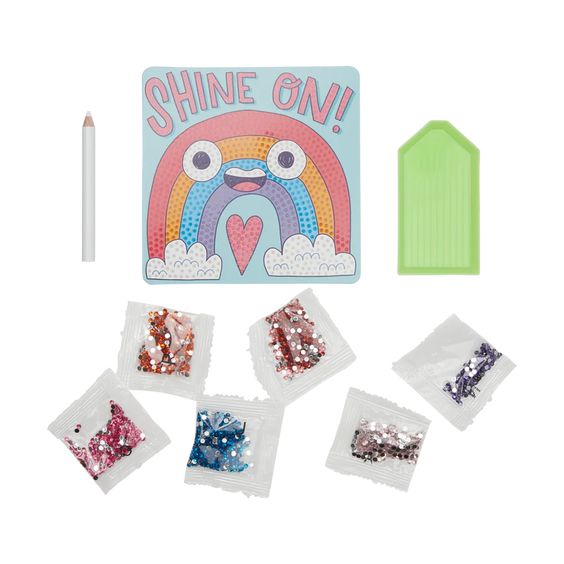 Hank & Sylvie's - Razzle Dazzle DIY Gem Art Kit - Rad Rainbow - Ooly
