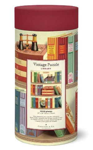 Library Vintage 1000 Piece Puzzle - Cavallini & Co.