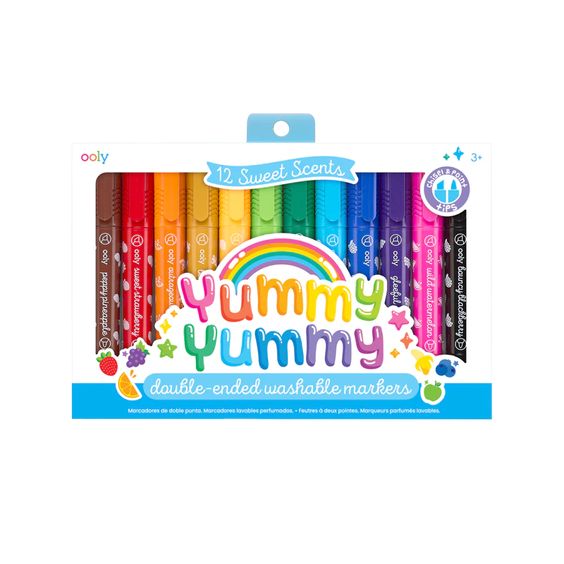 Yummy Yummy Fruit Scented Washable Markers - Ooly