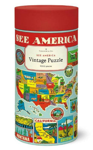 See America Vintage 1000 Piece Puzzle