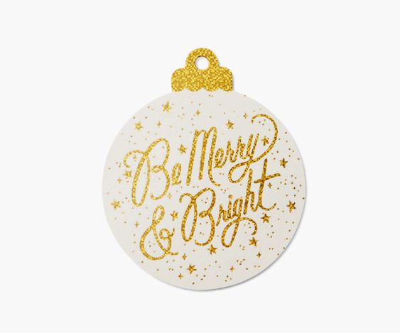 Rifle Paper Co. Be Merry & Bright Gift Tags Set of 8