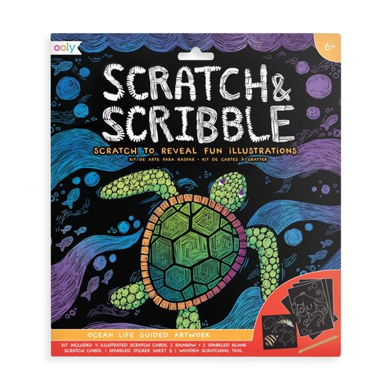 Ocean Life Scratch & Scribble Art Kit