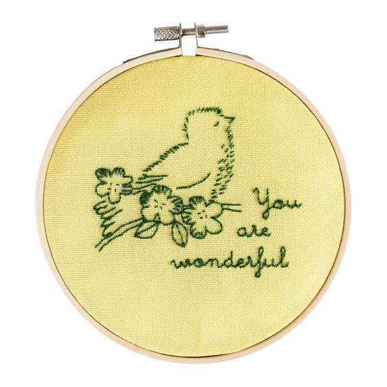 You are Wonderful Hoop Embroidery Kit