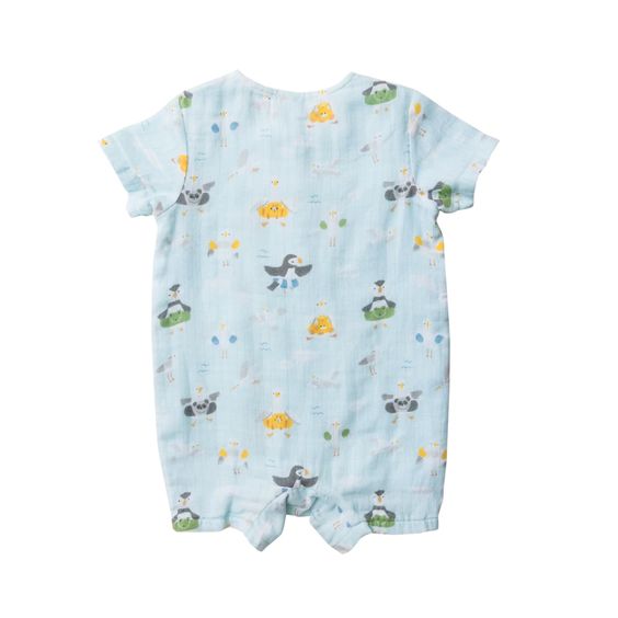 Shorebirds Blue Henley Shortal