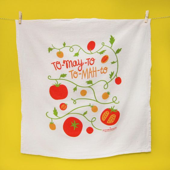 Tomatoes Dish Towel