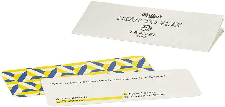 Ridley’s Travel Quiz Card Game
