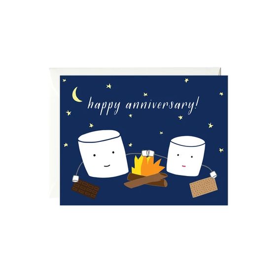 S'mores Anniversary Card
