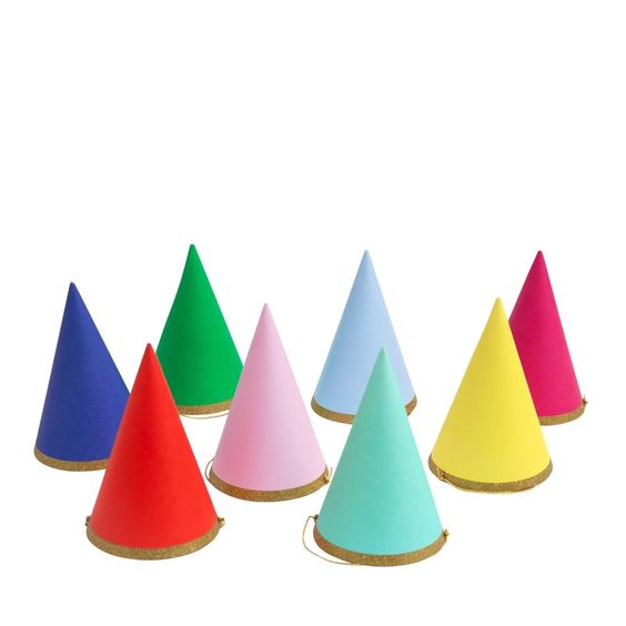Happy Birthday Multicolor Party Hats