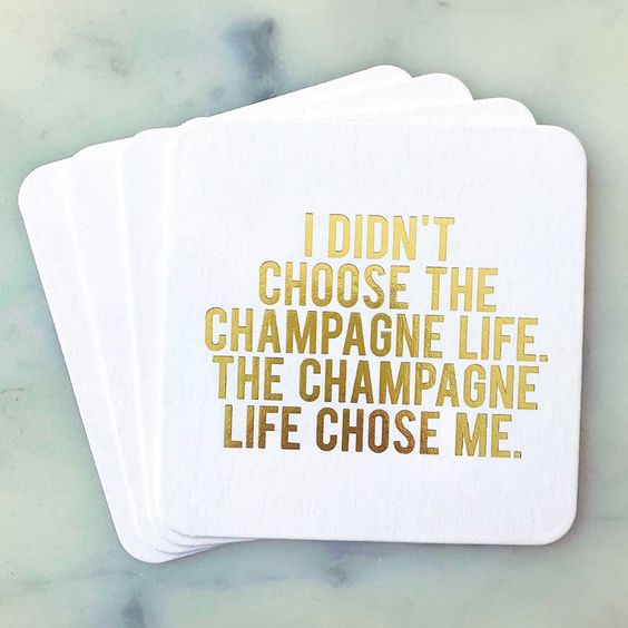 Champagne Life Coasters