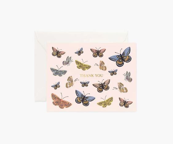 Monarch Thank You Boxed Card Set