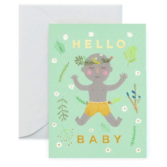 Earth Baby Hello Baby Card