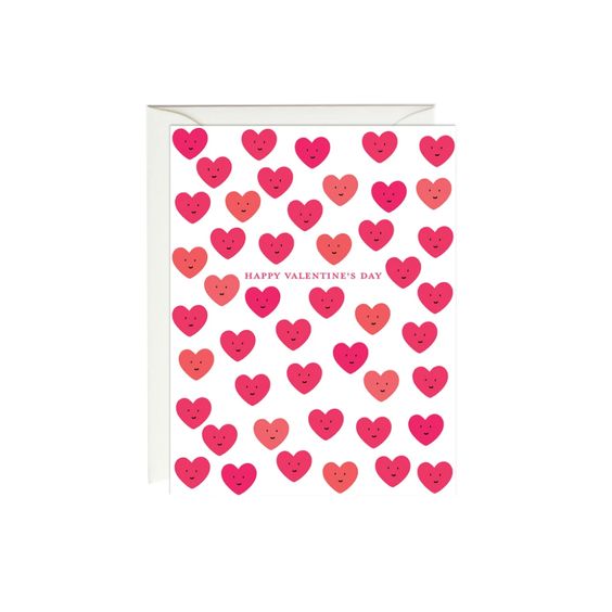 Cute Hearts Valentine's Day Card