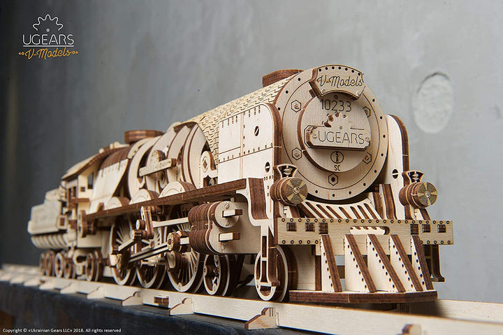 V-Express Steam Train 3D Wooden Model