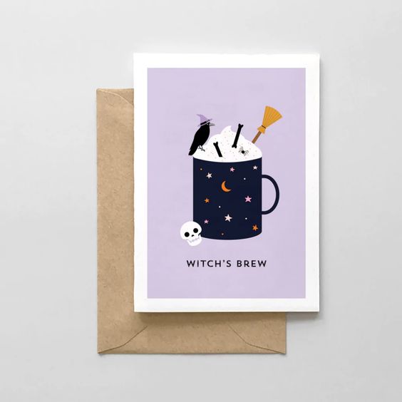 Witch's Brew - Halloween Card