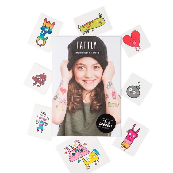 Happy Doodles Tattoo Set