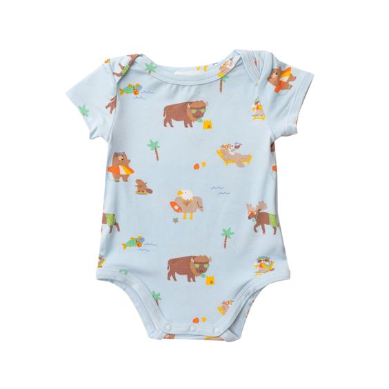 Wildlife On Vacation Blue Bodysuit