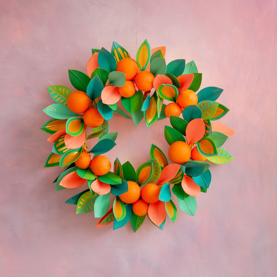 Celebrate Citrus Orange Wreath