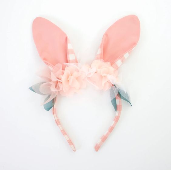 Gingham Bunny Headband - Meri Meri