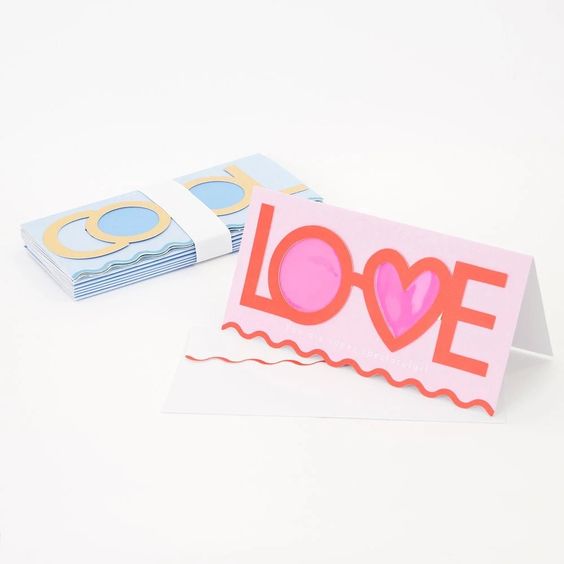 Valentine Glasses Cards
