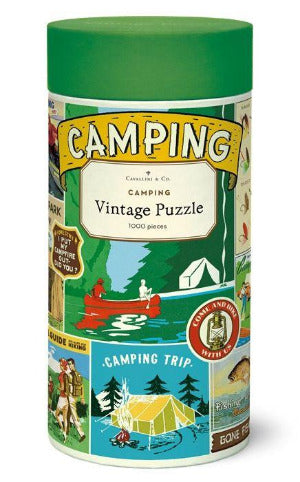 Camping Vintage 1000 Piece Puzzle - Cavallini & Co.
