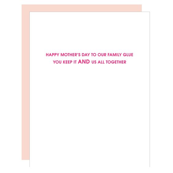 Family Glue Mother's Day Card