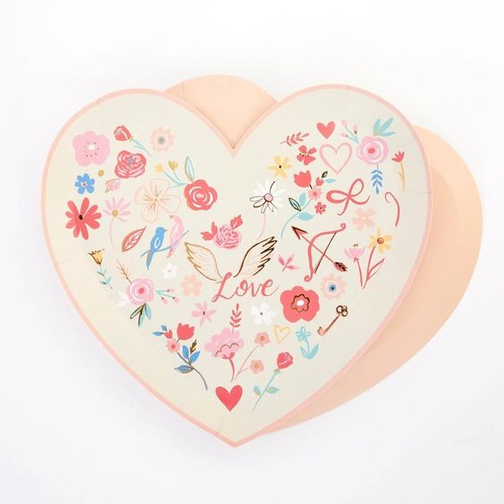 Valentine Heart Die Cut Plate